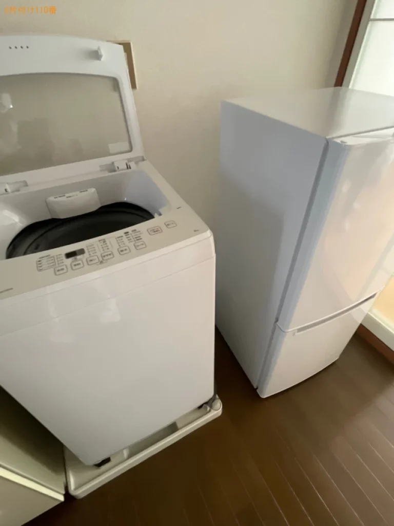 【青森市】マットレス付きシングルベッド、冷蔵庫、洗濯機の回収