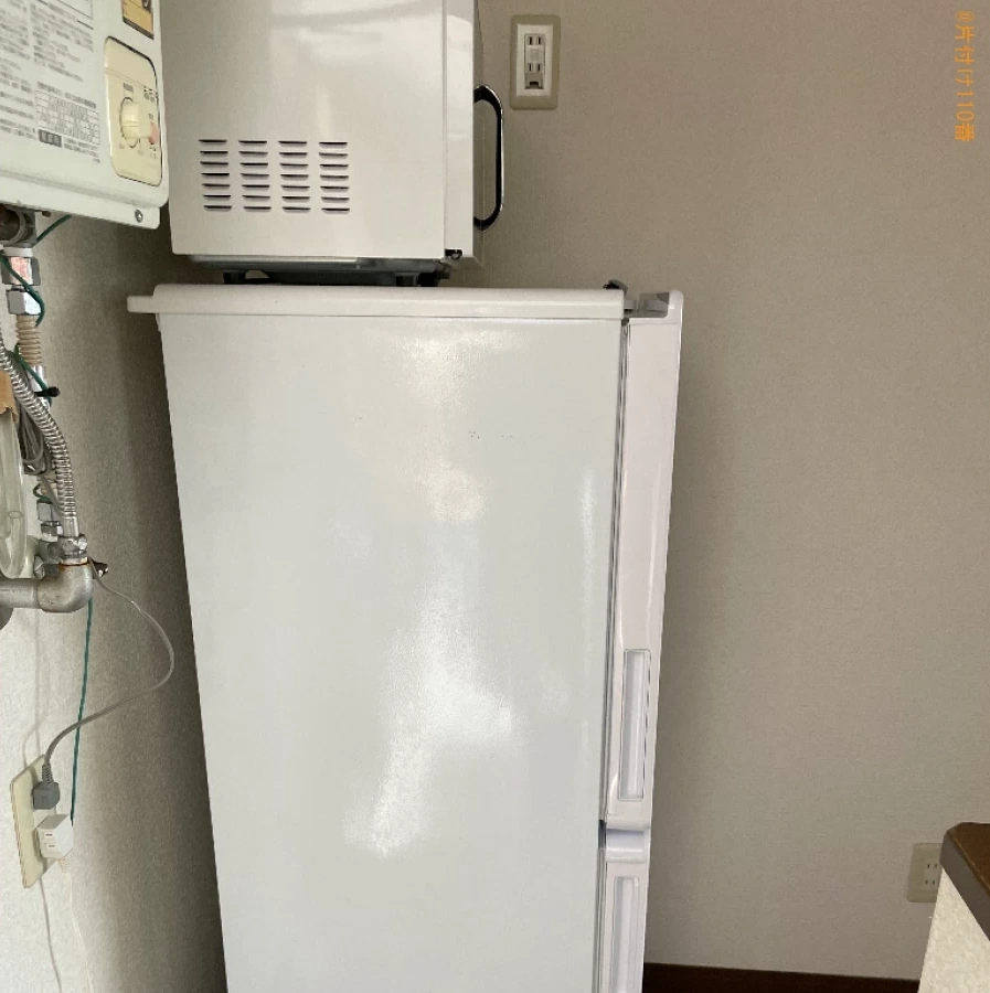 【弘前市寒沢町】冷蔵庫、洗濯機、食器棚、電子レンジの回収・処分