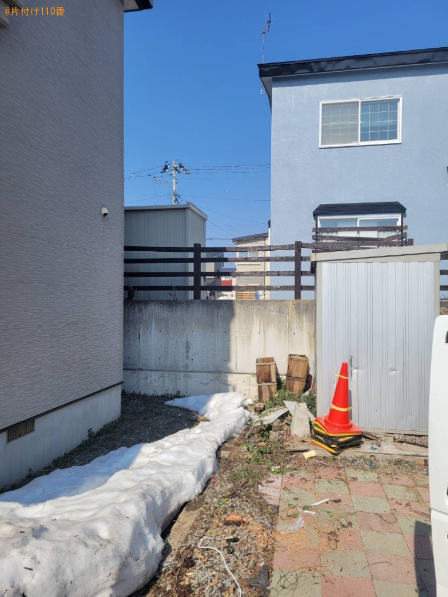 【青森市】木材の回収・処分、蝶番の修理、木の選定作業ご依頼